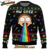 Aw Geez Rick and Morty Ugly Christmas Sweater