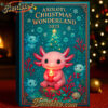 Axolotl Christmas Wonderland 2025 Advent Calendar, Christmas Countdown Advent Calendar Gift Box with 24 Acrylic Ornaments
