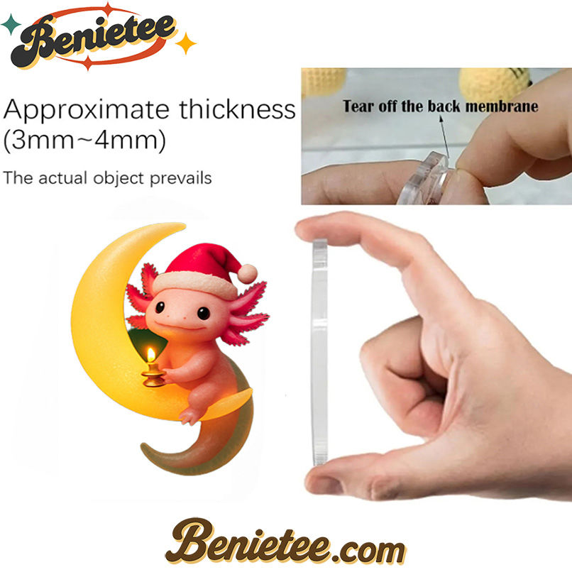 Axolotl Christmas Wonderland 2025 Advent Calendar, Christmas Countdown Advent Calendar Gift Box with 24 Acrylic Ornaments