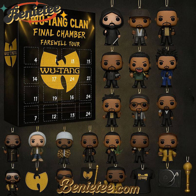 BEST Wu-Tang Clan Christmas Advent Calendar, Christmas Countdown Advent Calendar Gift Box with 24 Acrylic Ornaments