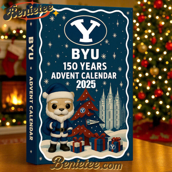 BYU Cougars Football Advent Calendar 2025, Christmas Countdown Advent Calendar Gift Box with 24 Acrylic Ornaments
