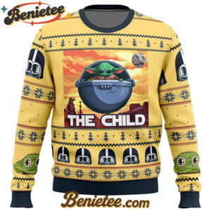 Baby Yoda the Child Mandalorion Star Wars Ugly Christmas Sweater
