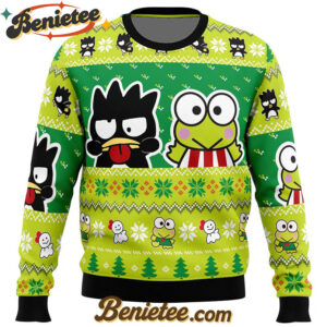 Badtz Maru and Keroppi Sanrio Ugly Christmas Sweater