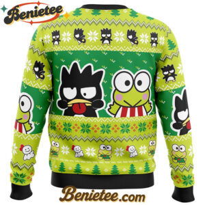 Badtz Maru and Keroppi Sanrio Ugly Christmas Sweater