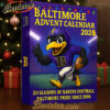 Baltimore Ravens Advent Calendar 2025 29TH ANNIVERSARY Christmas Gift, Christmas Idea, Christmas Countdown Advent Calendar Gift Box with 24 Acrylic Ornaments