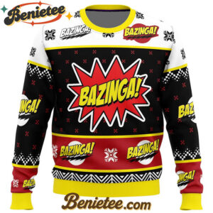 Bazinga The Big Bang Theory Ugly Christmas Sweater