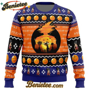 Beautiful Sunset Dragon Ball Z Ugly Christmas Sweater