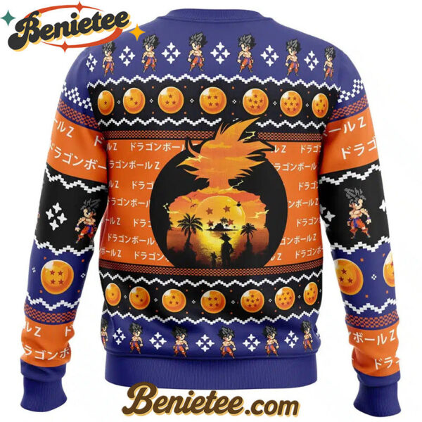 Beautiful Sunset Dragon Ball Z Ugly Christmas Sweater