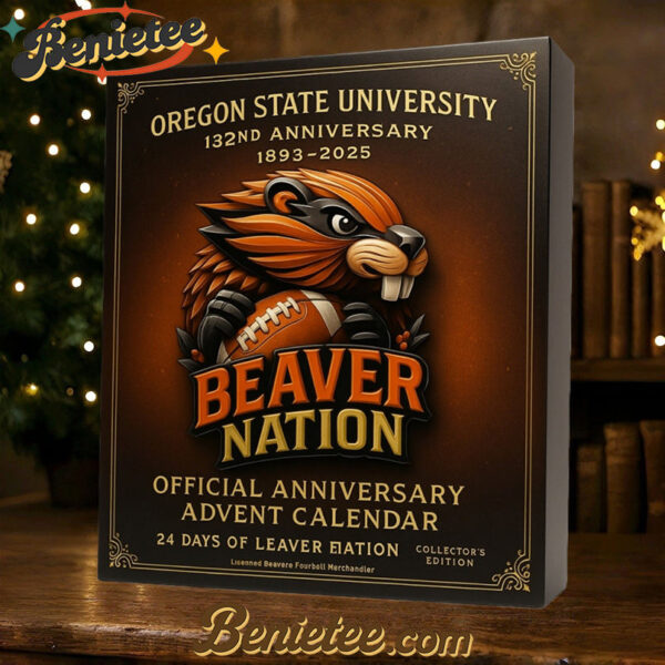 Beavers 132nd Anniversary Advent Calendar, Christmas Countdown Advent Calendar Gift Box with 24 Acrylic Ornaments