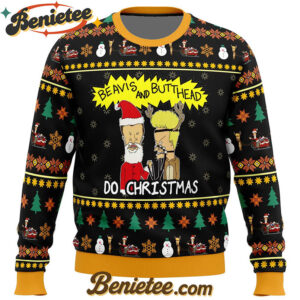 Beavis and Butthead Do Christmas Ugly Christmas Sweater