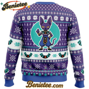 Beerus Dragon Ball Z Ugly Christmas Sweater