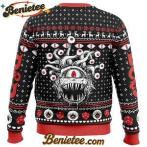 Beholder Dungeons and Dragons Ugly Christmas Sweater