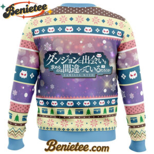 Bell and Hestia Danmachi Ugly Christmas Sweater