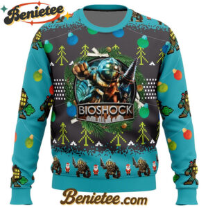 Big Daddy Bioshock v2 Ugly Christmas Sweater