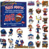 Bills Mafia Advent Calendar, Christmas Countdown Advent Calendar Gift Box with 24 Acrylic Ornaments
