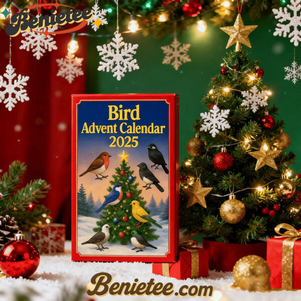 Bird Advent Calendar 2025, Christmas Countdown Advent Calendar Gift Box with 24 Acrylic Ornaments