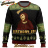 Birthday Boy The Ruined Fresco Of Jesus Ugly Christmas Sweater