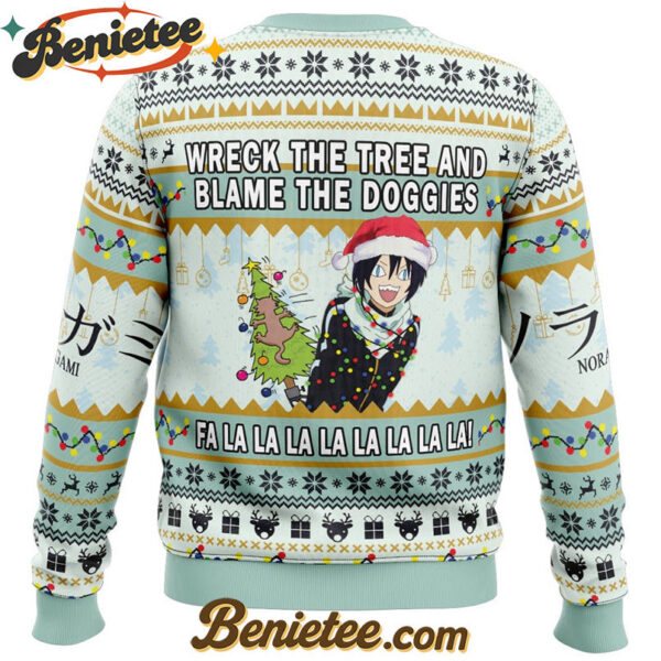 Blame The Doggies Norogami Ugly Christmas Sweater