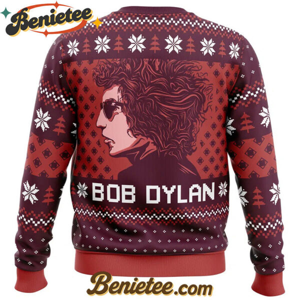 Blood on the Tracks Bob Dylan Ugly Christmas Sweater