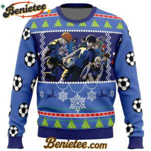 Blue Lock Ugly Christmas Sweater
