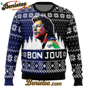 Bon Jovi Ugly Christmas Sweater
