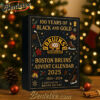 Boston Bruins 100th Anniversary Advent Calendar, Christmas Countdown Advent Calendar Gift Box with 24 Acrylic Ornaments