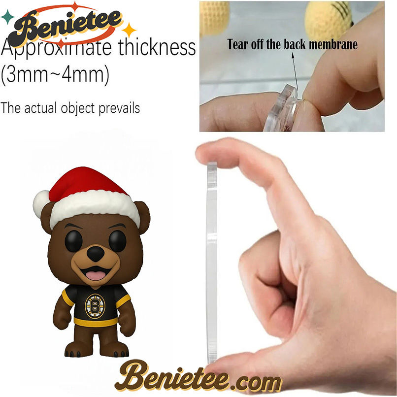 Boston Bruins 100th Anniversary Advent Calendar, Christmas Countdown Advent Calendar Gift Box with 24 Acrylic Ornaments