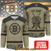 Boston Bruins - Premium NHL Camo Army Hockey Jersey