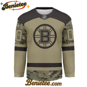 Boston Bruins - Premium NHL Camo Army Hockey Jersey
