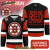 Boston Bruins - Premium NHL Red Friday Hockey Jersey