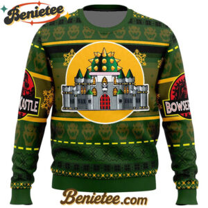 Bowser Castle Mario Bros Ugly Christmas Sweater