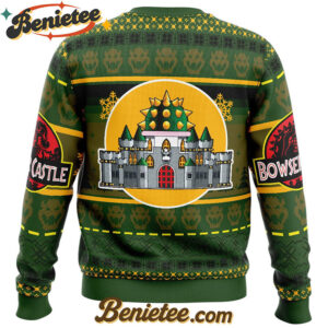 Bowser Castle Mario Bros Ugly Christmas Sweater
