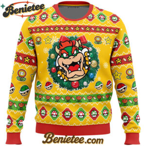Bowser Mario Bros Ugly Christmas Sweater