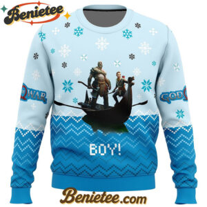 Boy! God of War Ugly Christmas Sweater