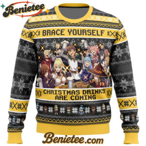 Brace Yourself Konosuba Ugly Christmas Sweater