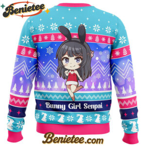 Bunny Girl Senpai Rascal Does Not Dream of Bunny Girl Senpai Ugly Christmas Sweater