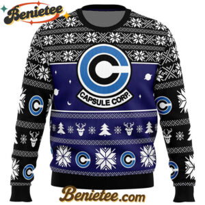 Capsule Corp Dragon Ball Z Ugly Christmas Sweater