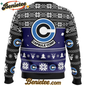 Capsule Corp Dragon Ball Z Ugly Christmas Sweater