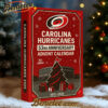 Carolina Hurricanes 53rd Anniversary Advent Calendar 2025, Christmas Countdown Advent Calendar Gift Box with 24 Acrylic Ornaments