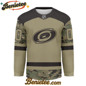 Carolina Hurricanes - Premium NHL Camo Army Hockey Jersey