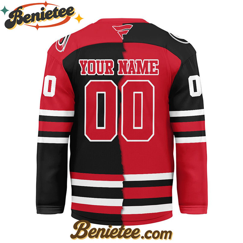 Carolina Hurricanes - Premium NHL Personalized Split Color Hockey Jersey