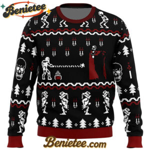 Castlevania Classic Game Ugly Christmas Sweater