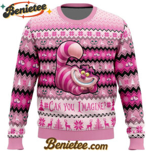 Cheshire Cat Alice in Wonderland Ugly Christmas Sweater