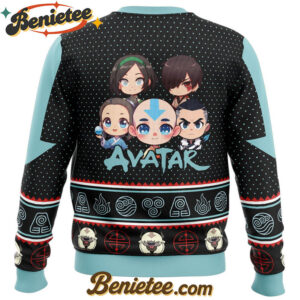 Chibi Avatar The Last Airbender Ugly Christmas Sweater