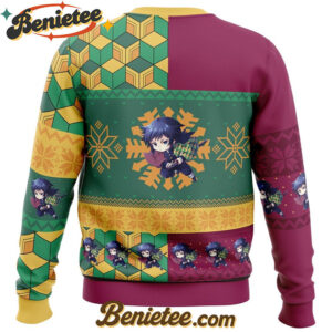 Chibi Christmas Giyu Tomioka Demon Slayer Ugly Christmas Sweater