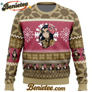 Chibi Christmas Haganezuka Hotaru Demon Slayer Ugly Christmas Sweater