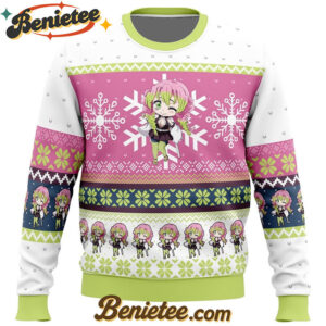Chibi Christmas Mitsuri Kanroji Demon Slayer Ugly Christmas Sweater