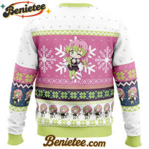 Chibi Christmas Mitsuri Kanroji Demon Slayer Ugly Christmas Sweater