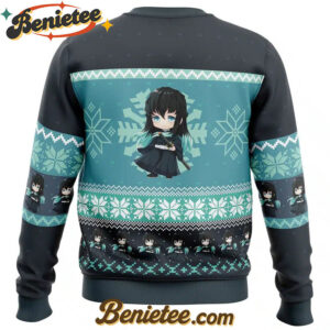 Chibi Christmas Muichiro Tokito Demon Slayer Ugly Christmas Sweater