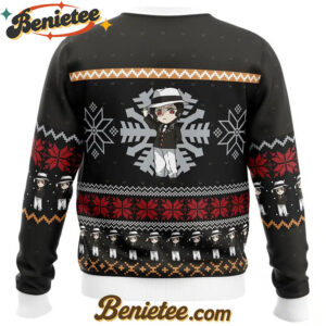 Chibi Christmas Muzan Kibutsuji Demon Slayer Ugly Christmas Sweater